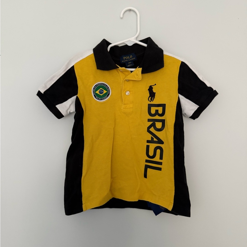Polo by Ralph Lauren Kids Yellow and Black Brasil Polo